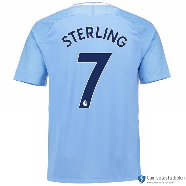 Camiseta Manchester City Primera equipo Sterling 2017-18